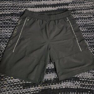 Stretch Black Athletic Shorts: L